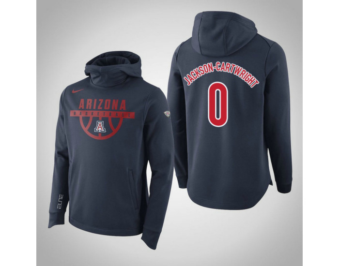 Arizona Wildcats #0 Jackson-Cartwright Men's Navy Elite College Basketball Hoodie