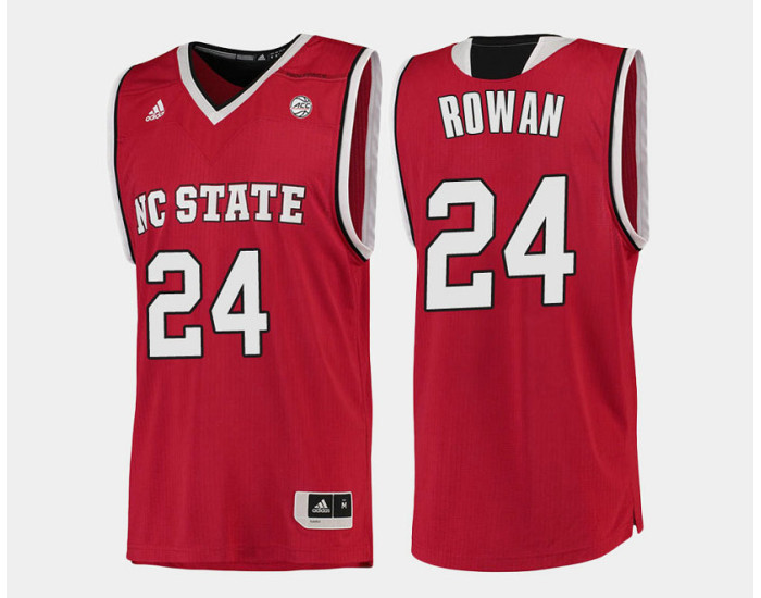 NC State WolfPack #24 Maverick Rowan Red Road Authentic College Basketball Jersey