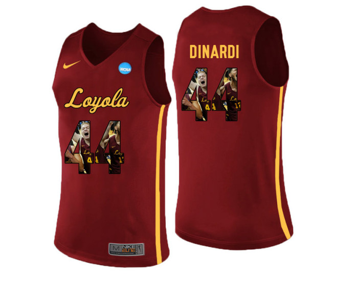 Youth Loyola (Chi) Ramblers #44 Nick Dinardi Authentic College Basketball Jersey Red