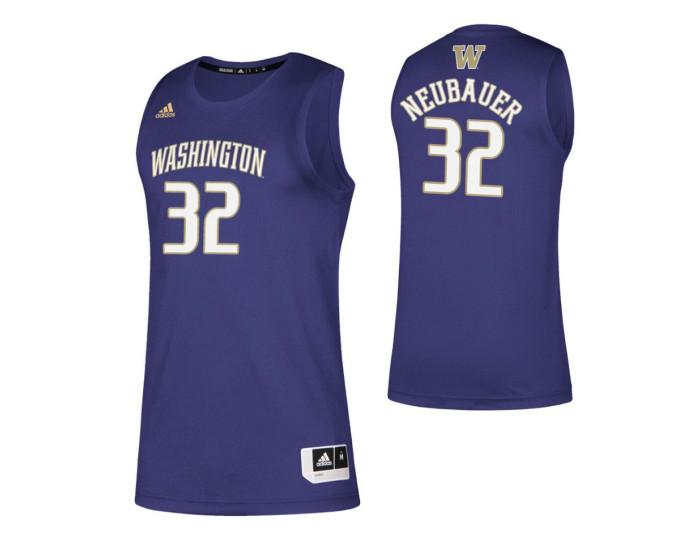 Youth Washington Huskies 32 Noah Neubauer Authentic College Basketball Jersey Purple