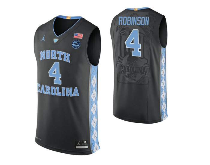 Brandon Robinson North Carolina Tar Heels Black Authentic College Basketball Jersey