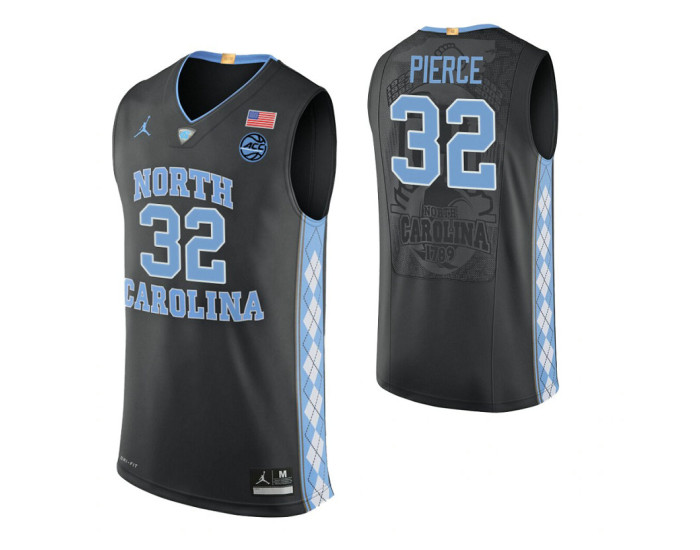 Justin Pierce North Carolina Tar Heels Black Authentic College Basketball Jersey