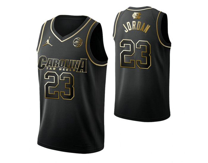 North Carolina Tar Heels #23 Michael Jordan Black Authentic College Basketball Jersey