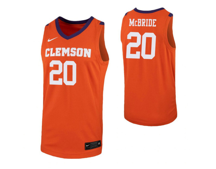 O'Neil McBride Authentic College Basketball Jersey Orange Clemson Tigers