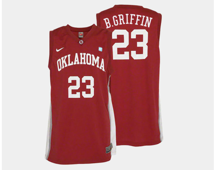 Youth Oklahoma Sooners #23 Blake Griffin Crimson Road Replica College Basketball Jersey