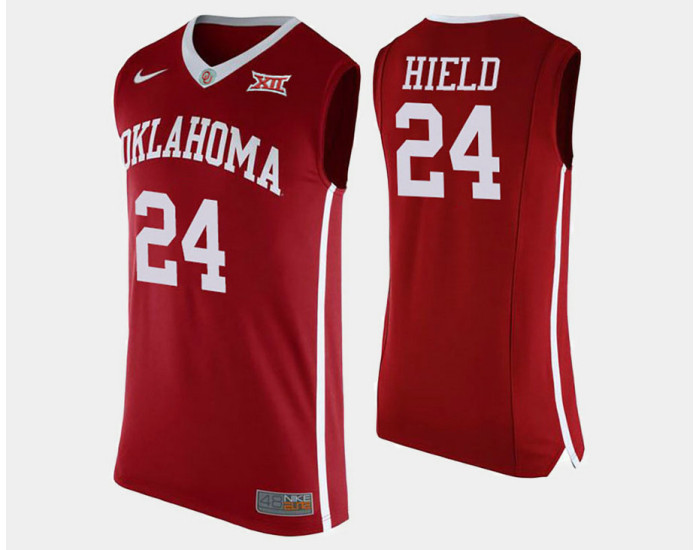 Oklahoma Sooners #24 Buddy Hield Crimson Road Replica College Basketball Jersey