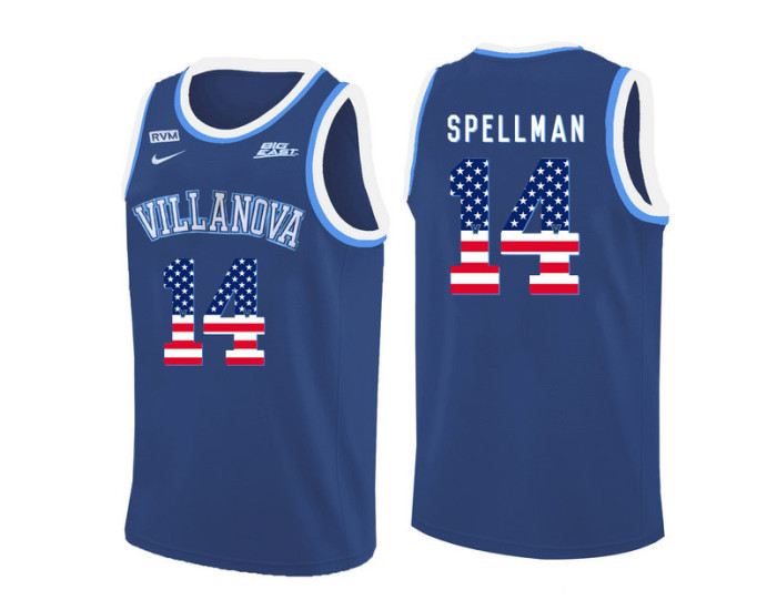Youth Villanova Wildcats #14 Omari Spellman Authentic College Basketball Jersey Blue