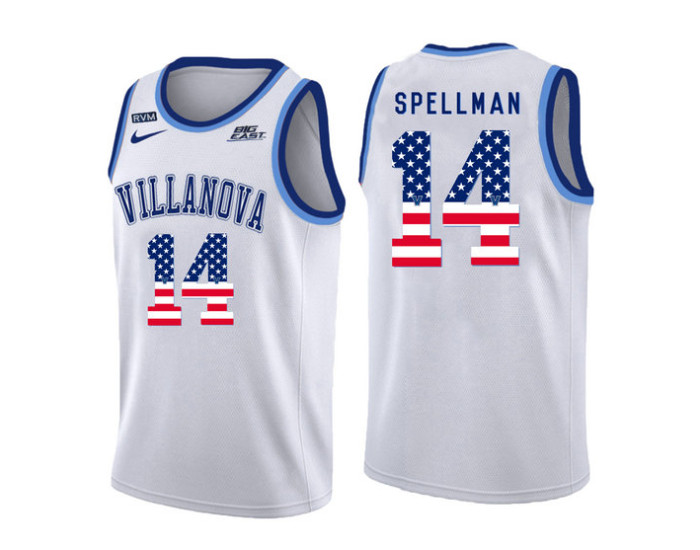 Youth Villanova Wildcats #14 Omari Spellman Authentic College Basketball Jersey White