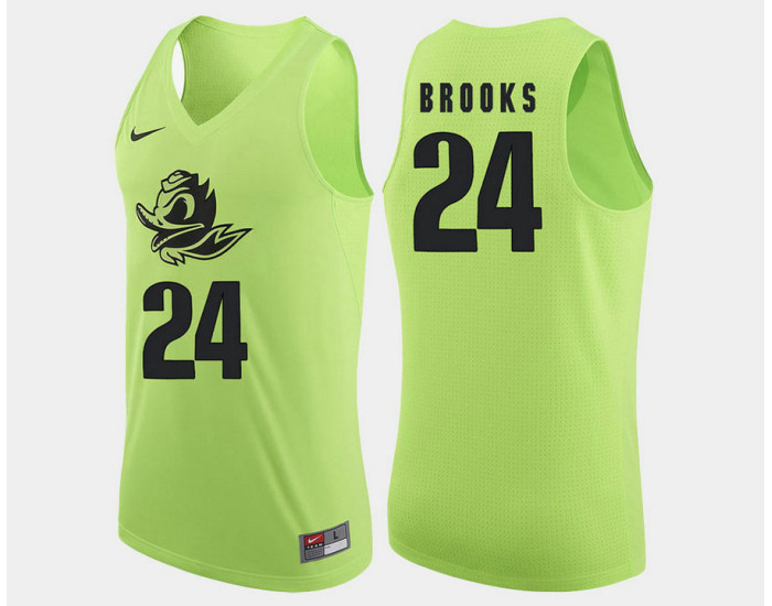 Youth Oregon Ducks #24 Dillon Brooks Apple Green Alternate Replica College Basketball Jersey