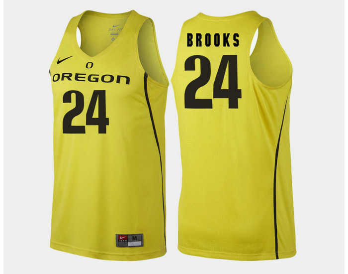 Youth Oregon Ducks #24 Dillon Brooks Yellow Alternate Authentic College Basketball Jersey