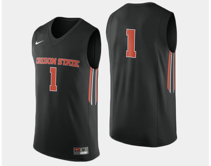 Oregon State Beavers #1 Gary Payton II Black Road Authentic College Basketball Jersey