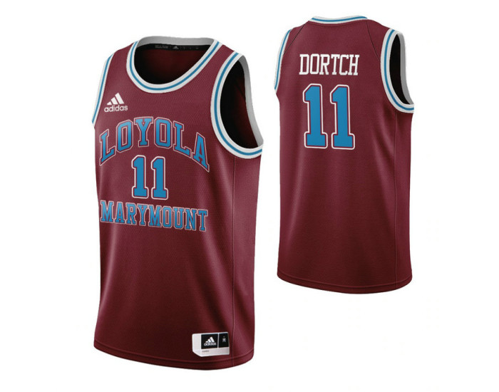 Youth Loyola Marymount Lions #11 Parker Dortch Wine Authentic College Basketball Jersey