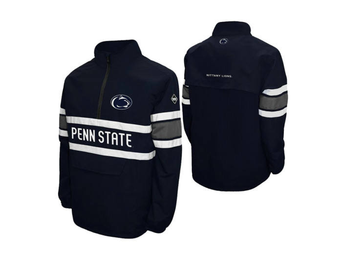 Penn State Nittany Lions Navy Alpha Windshell Quarter-Zip Jacket