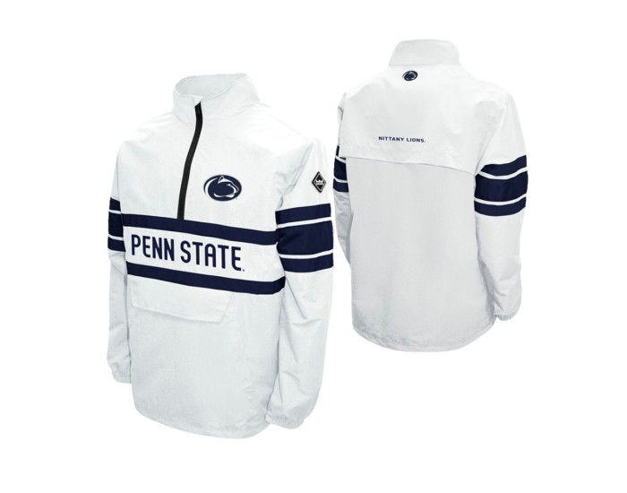 Penn State Nittany Lions White Alpha Windshell Quarter-Zip Jacket