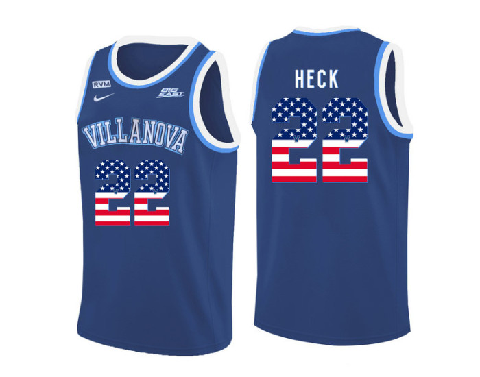 Youth Villanova Wildcats #22 Peyton Heck Authentic College Basketball Jersey Blue