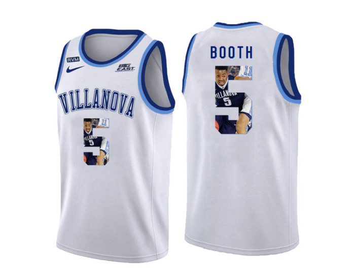 Youth Villanova Wildcats #5 Phil Booth Replica College Basketball Jersey White