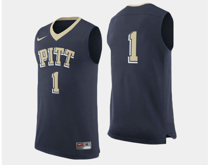 Youth Pittsburgh Panthers #1 Jamel Artis Navy Road Authentic College Basketball Jersey