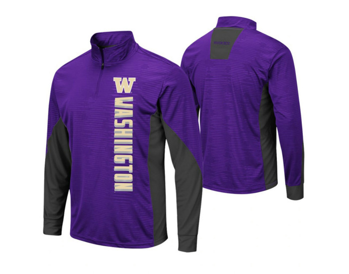 Washington Huskies Purple Bart Windshirt Pullover Jacket