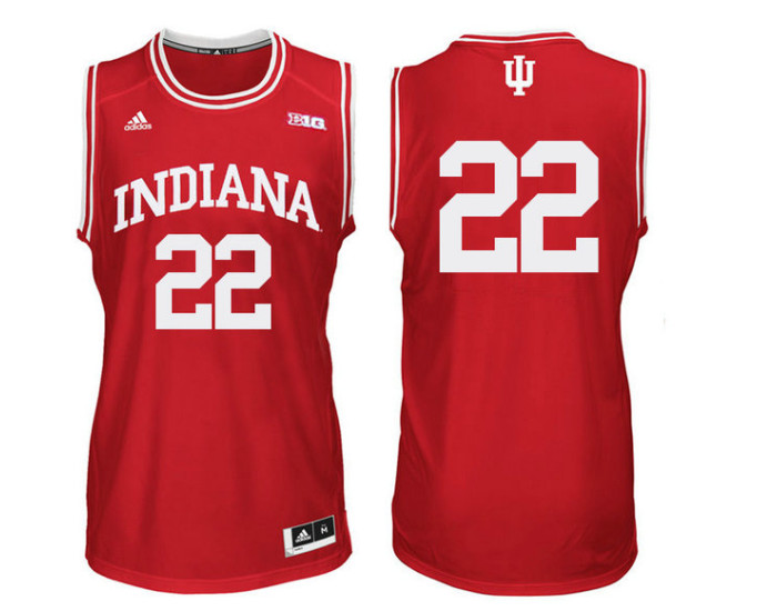 Indiana Hoosiers #22 Clifton Moore Authentic College Basketball Jersey Red