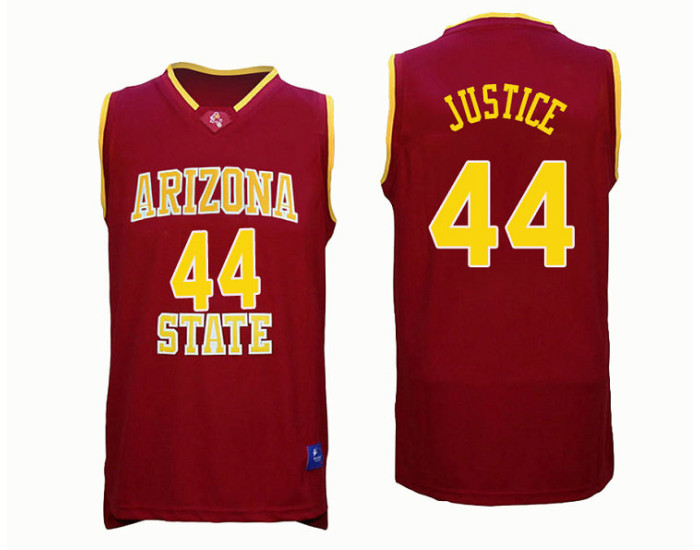 Youth Arizona State Sun Devils #44 Kodi Justice Replica College Basketball Jersey Red