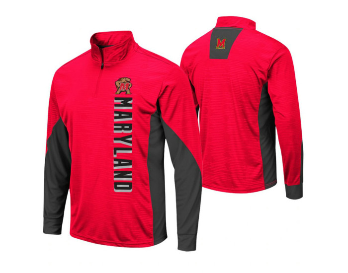 Maryland Terrapins Red Bart Windshirt Pullover Jacket