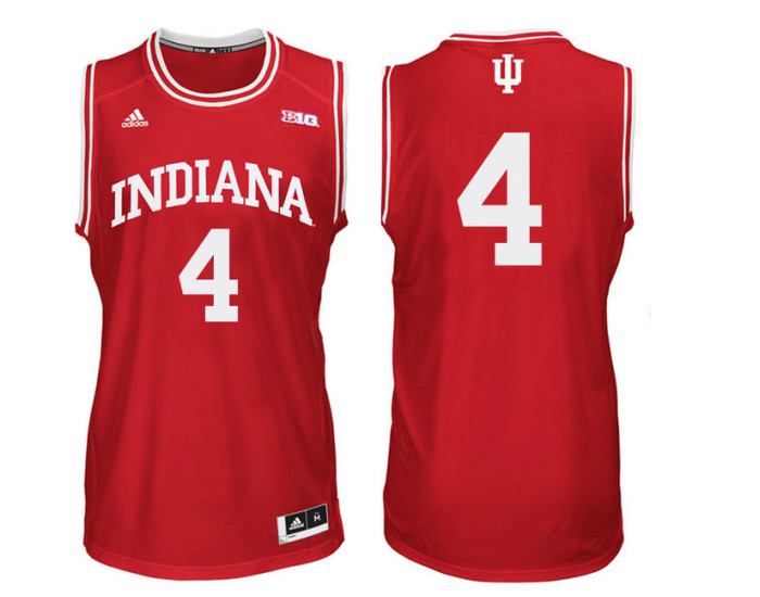 Youth Indiana Hoosiers #4 Robert Johnson Authentic College Basketball Jersey Red
