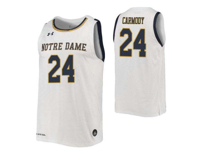 Robby Carmody Authentic College Basketball Jersey White Notre Dame Fighting Irish