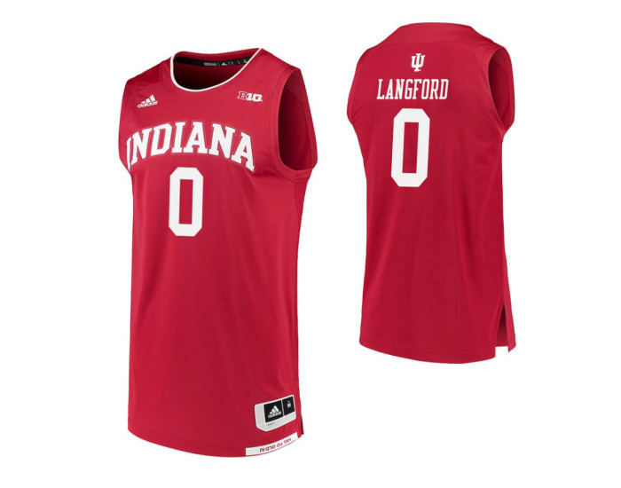 Indiana Hoosiers #0 Romeo Langford Crimson Authentic College Basketball Jersey