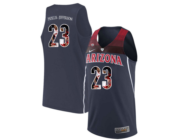 Youth Arizona Wildcats #23 Rondae Hollis-Jefferson Authentic College Basketball Jersey Navy