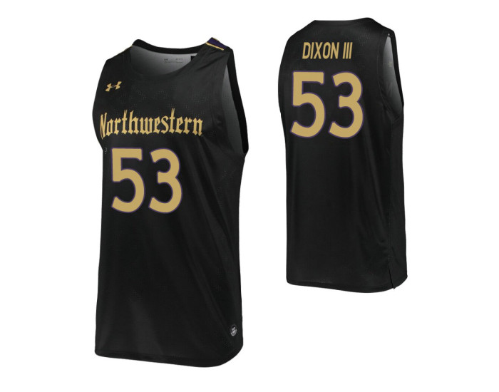 Northwestern Wildcats #53 Roy Dixon III Black Authentic College Basketball Jersey