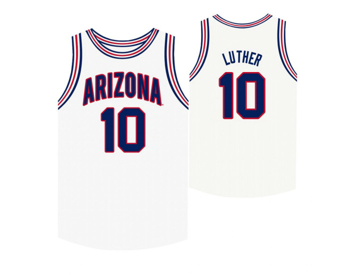 Youth Arizona Wildcats #10 Ryan Luther White Authentic College Basketball Jersey