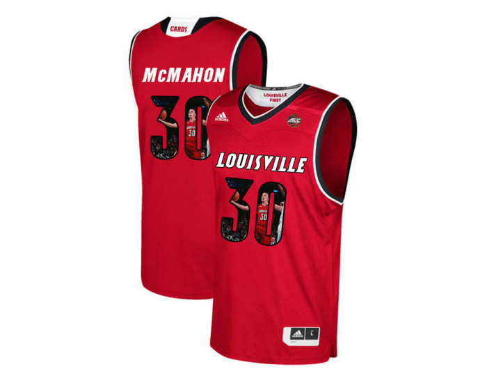 Youth Louisville Cardinals #30 Ryan McMahon Authentic College Basketball Jersey Red