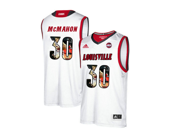 Louisville Cardinals #30 Ryan McMahon Authentic College Basketball Jersey White
