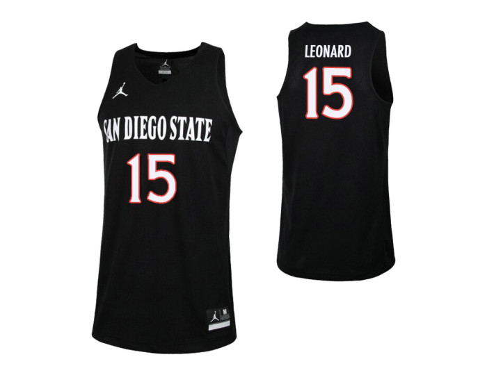 Youth San Diego State Aztecs Kawhi Leonard Authentic College Basketball Jersey Black