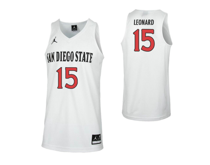 Youth San Diego State Aztecs Kawhi Leonard Authentic College Basketball Jersey White