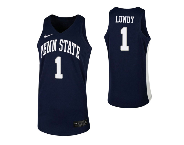 Youth Seth Lundy Authentic College Basketball Jersey Navy Penn State Nittany Lions