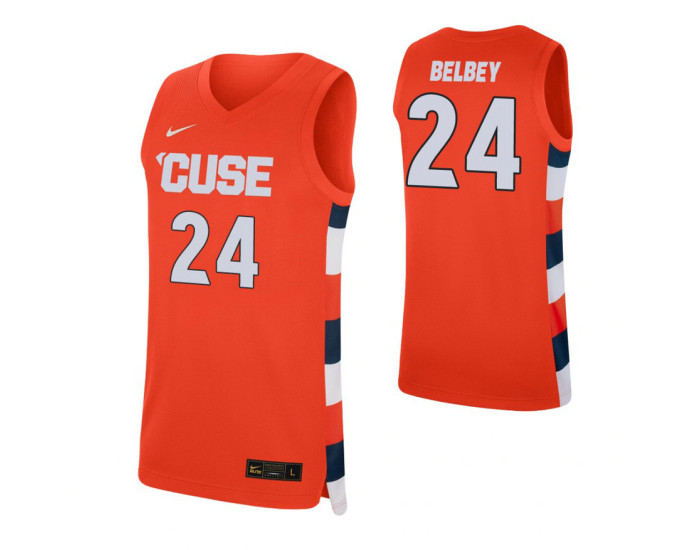 Shaun Belbey Authentic College Basketball Jersey Orange Syracuse Orange
