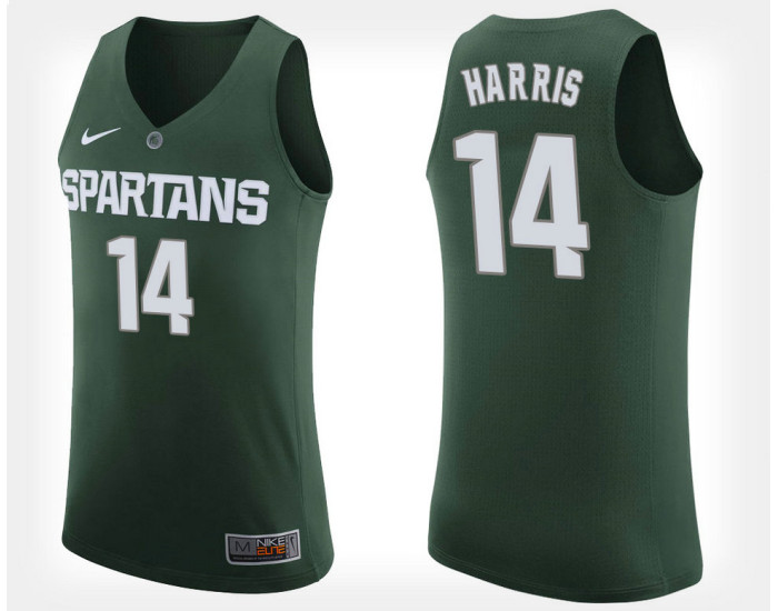 Youth Michigan State Spartans #14 Gary Harris Green Home Replica College Basketball Jersey