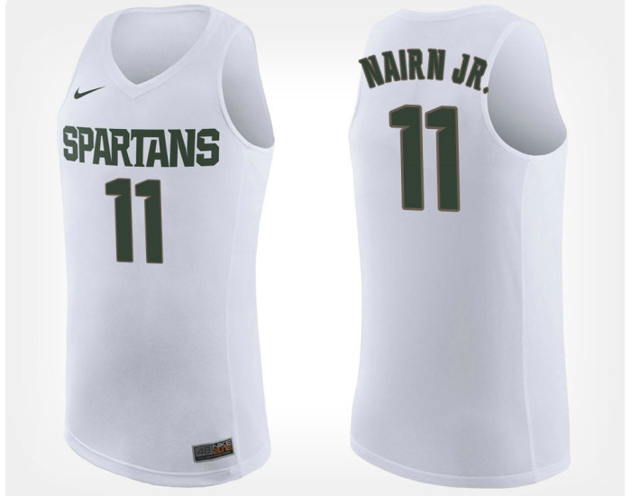 Youth Michigan State Spartans #11 Lourawls Nairn Jr. White Road Authentic College Basketball Jersey