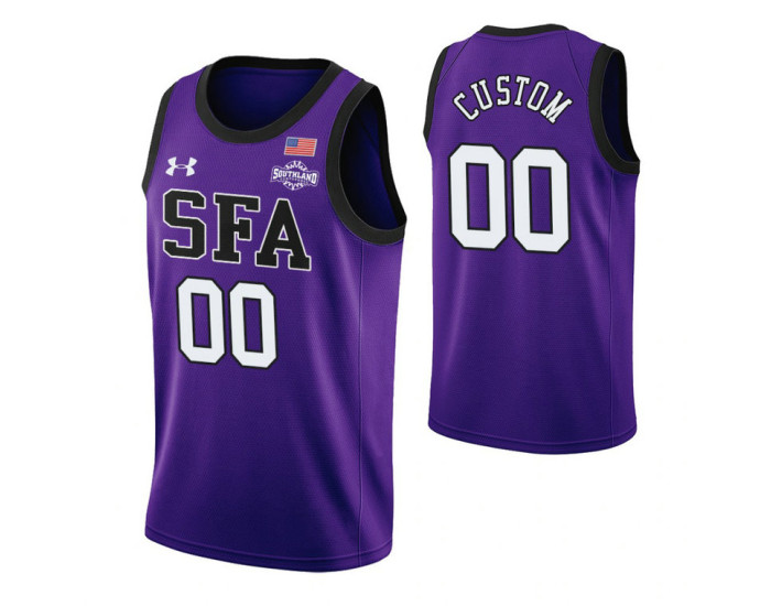 Stephen F. Austin Lumberjacks Custom College Basketball Jersey Purple