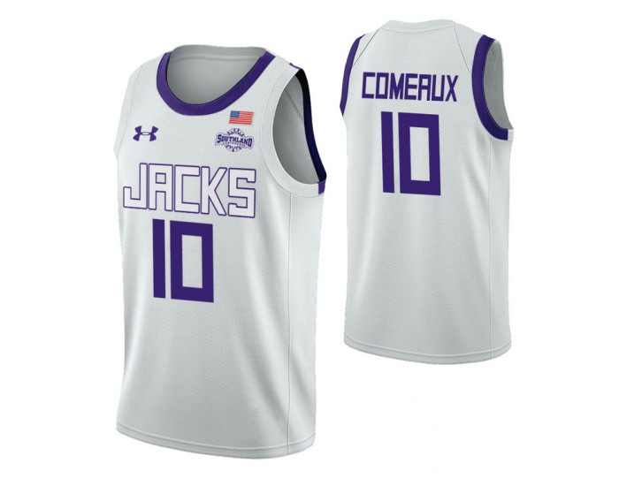 Stephen F. Austin Lumberjacks #10 John Comeaux White Authentic College Basketball Jersey