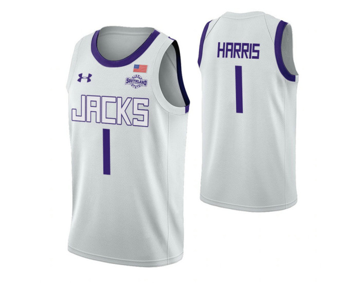 Stephen F. Austin Lumberjacks #1 Kevon Harris White Authentic College Basketball Jersey