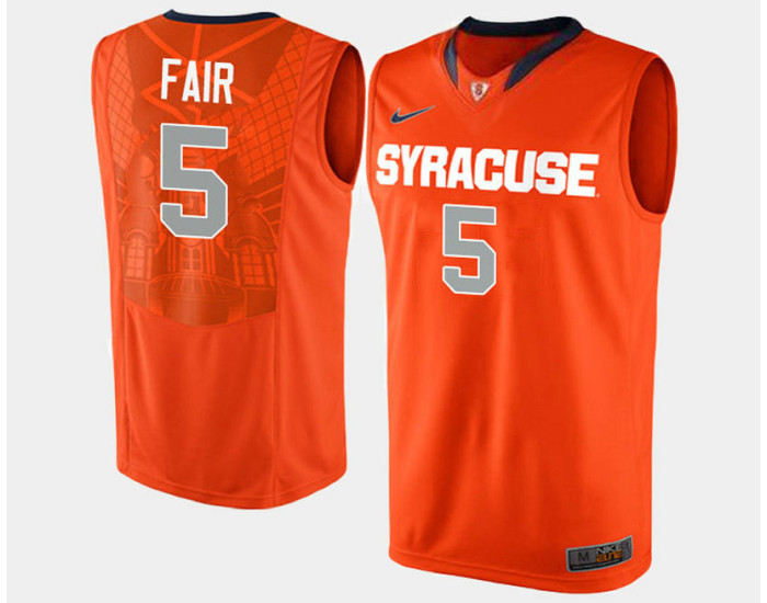 Youth Syracuse Orange #5 C.J. Fair Orange Road Authentic College Basketball Jersey