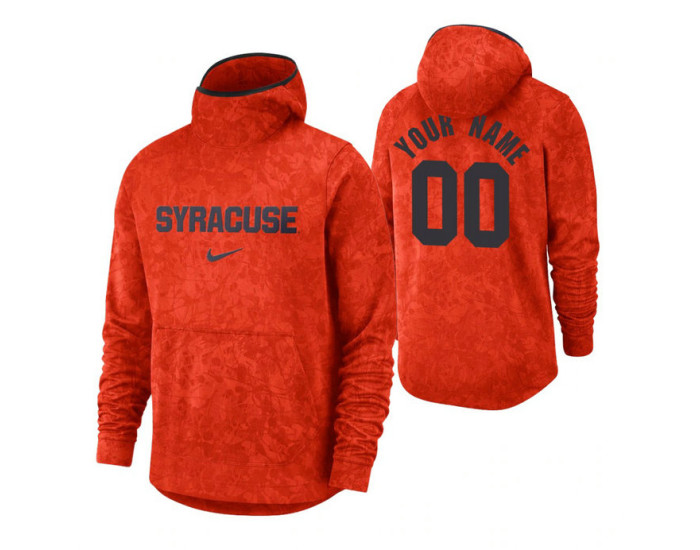 Syracuse Orange Custom Orange Basketball Spotlight Pullover Hoodie