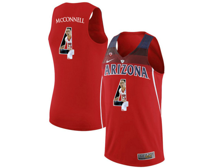 Youth Arizona Wildcats #4 T.J. McConnell Authentic College Basketball Jersey Red