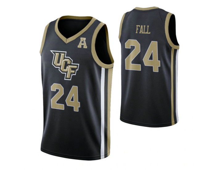 UCF Knights #24 Tacko Fall Black Authentic College Basketball Jersey