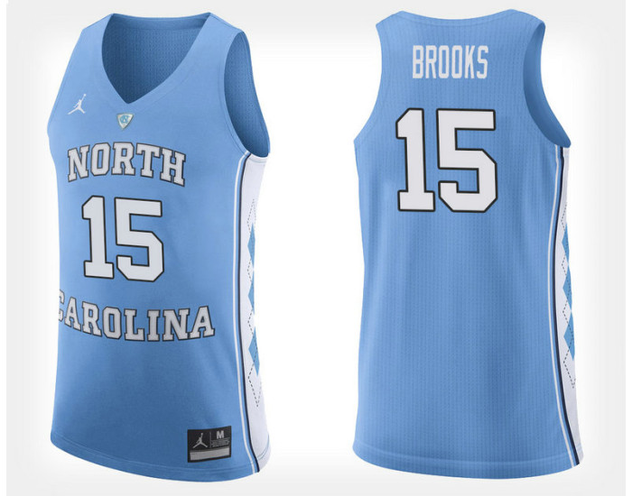 Youth North Carolina Tar Heels #15 Garrison Brooks Light Blue Home Replica College Basketball Jersey