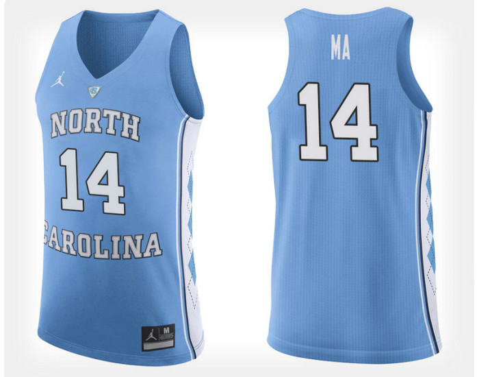 Youth North Carolina Tar Heels #14 Kane Ma Light Blue Home Replica College Basketball Jersey