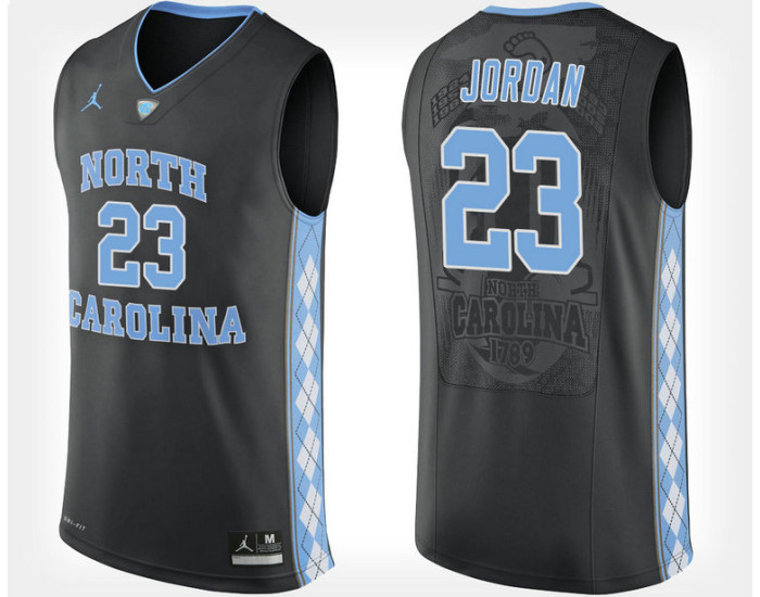 Youth North Carolina Tar Heels #23 Michael Jordan Black Alternate Replica College Basketball Jersey