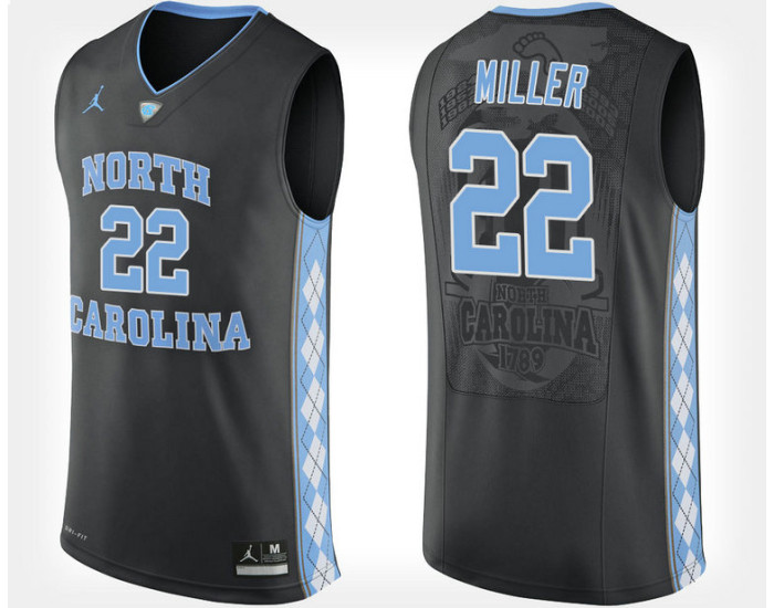 North Carolina Tar Heels #22 Walker Miller Black Alternate Replica College Basketball Jersey